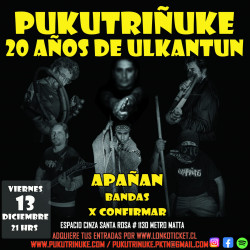 Pukutriñuke, 20 años de ulkantun. Santiago