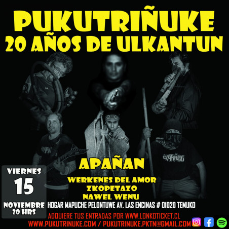 Pukutriñuke, 20 años de ulkantun. Temuko